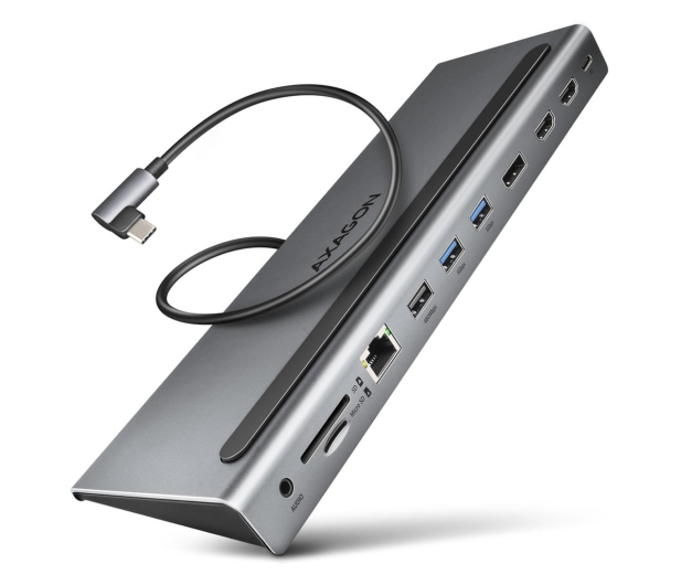 AXAGON Wieloportowy hub USB 5Gbps, 3x USB-A, 2x HDMI + DP + GLAN, - 1185555 - zdjęcie